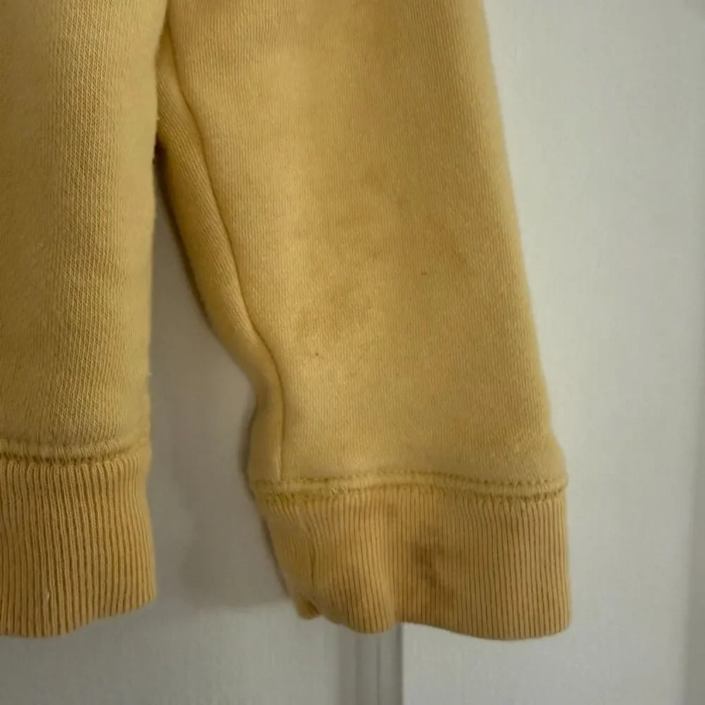 Disney babyGap Full Zip Hoodie Mickey Donald Ears Yellow 100% Cotton Sz 5